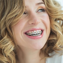 girl smiling with braces